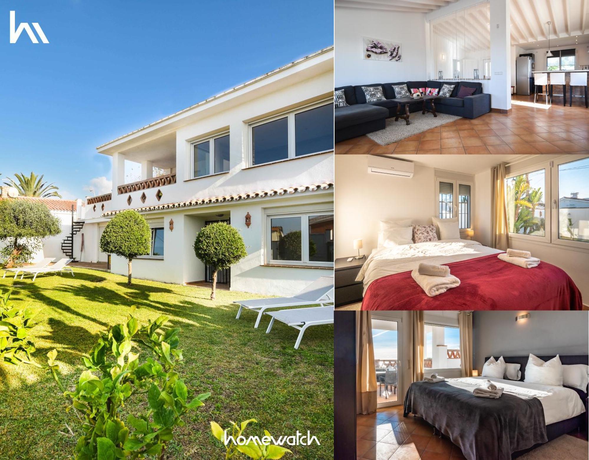 In The Second Line, Modern Beachfront Holiday Home In Costabella, Марбеля Екстериор снимка